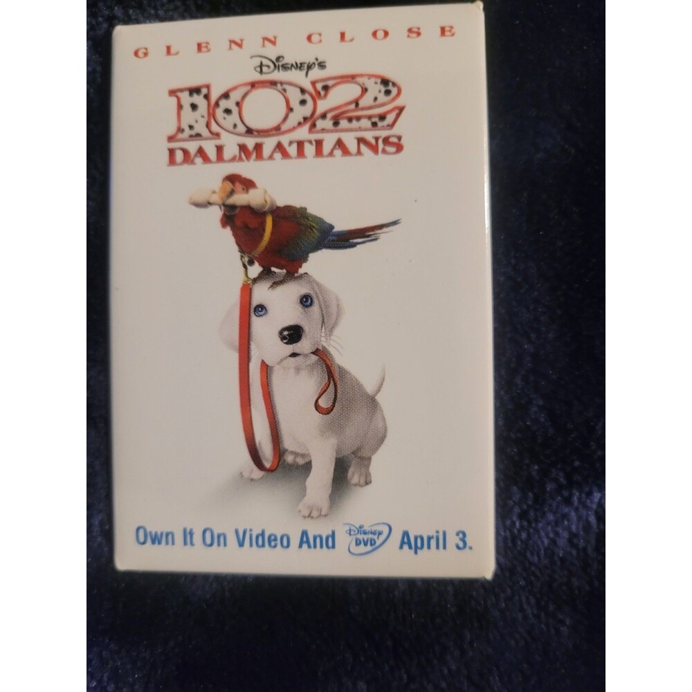 Disney 102 Dalmatians DVD Promo Button Pin Rare Collectible